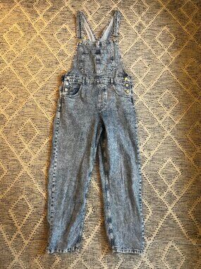 We the Free Free People Ziggy Overalls Powder Blue 100% Cotton Small